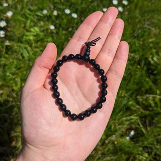 A beautiful dark black onyxbracelet