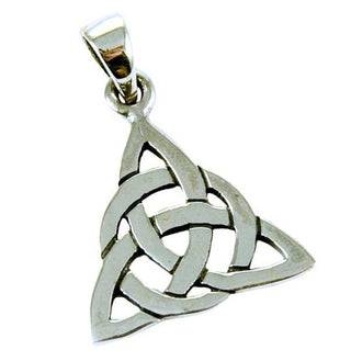 A beautiful sterling silver celtic knot necklace