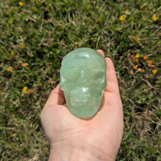Green Fluorite Skull