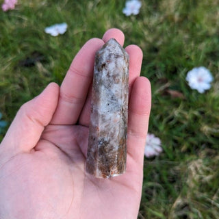 A beautiful hematoid quartz crystal