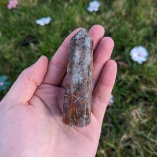 A beautiful hematoid quartz crystal