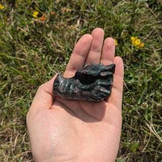 Ruby Fuchsite Dragon Head